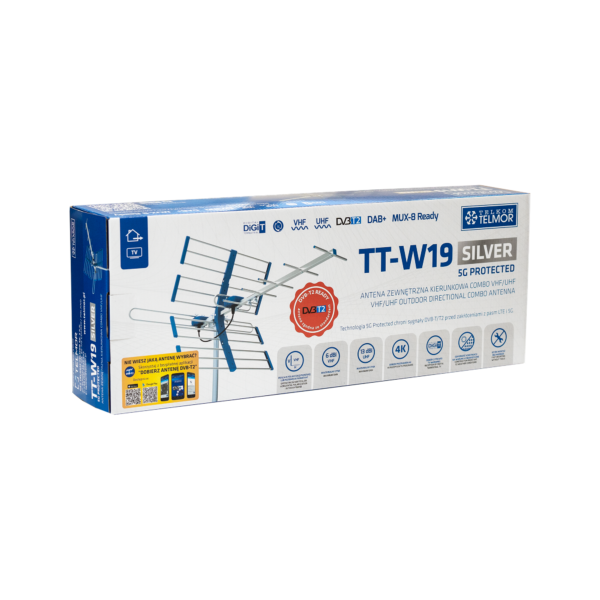 Antena TV TT W19 Silver COMBO 5G Protected Telkom Telmor - obrazek 6