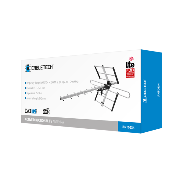 Antena DVB-T2 do tv naziemnej kierunkowa 4K LTE - obrazek 7