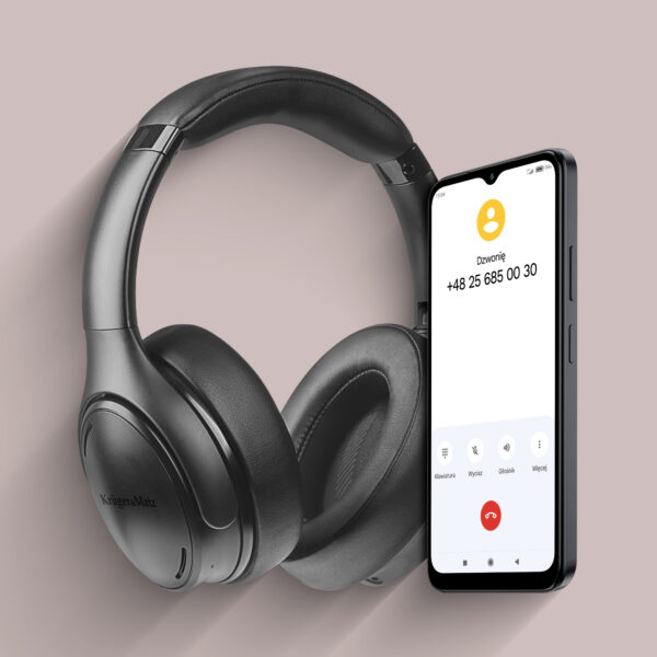 Słuchawki bezprzewodowe nauszne ANC BT 5.0 Bluetooth F3A Kruger&Matz - obrazek 13