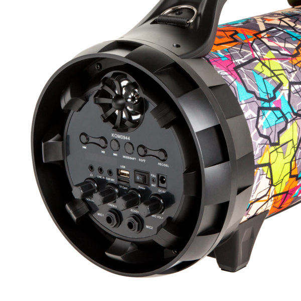 Głośnik karaoke BT mikrofon FM USB AUX Rebel - obrazek 2