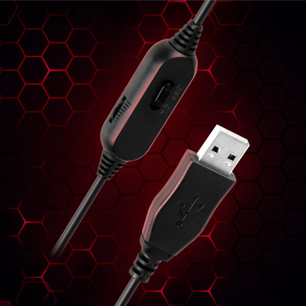 Słuchawki gamingowe nauszne przewodowe USB mikrofon Kruger&Matz GH-10 - obrazek 11