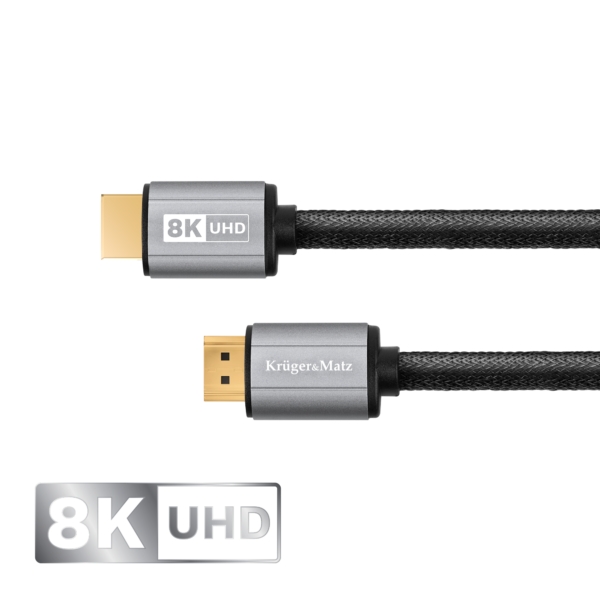 Kabel HDMI - HDMI 2.1 0,9m UHD 8K 60Hz KrugerMatz