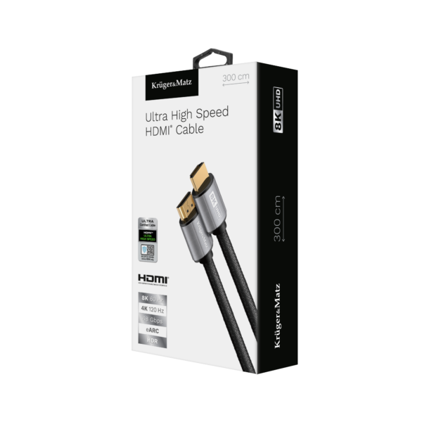 Kabel HDMI Kruger&Matz 8K, 300 cm - obrazek 3
