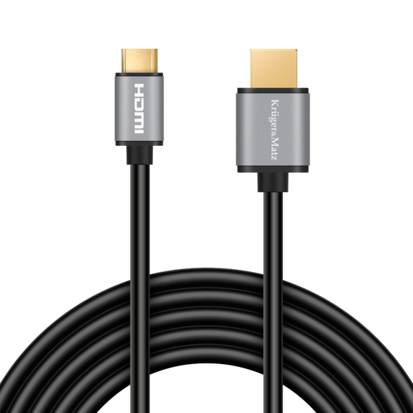 Kabel mini HDMI - HDMI 1.8m Kruger&Matz Basic - obrazek 2