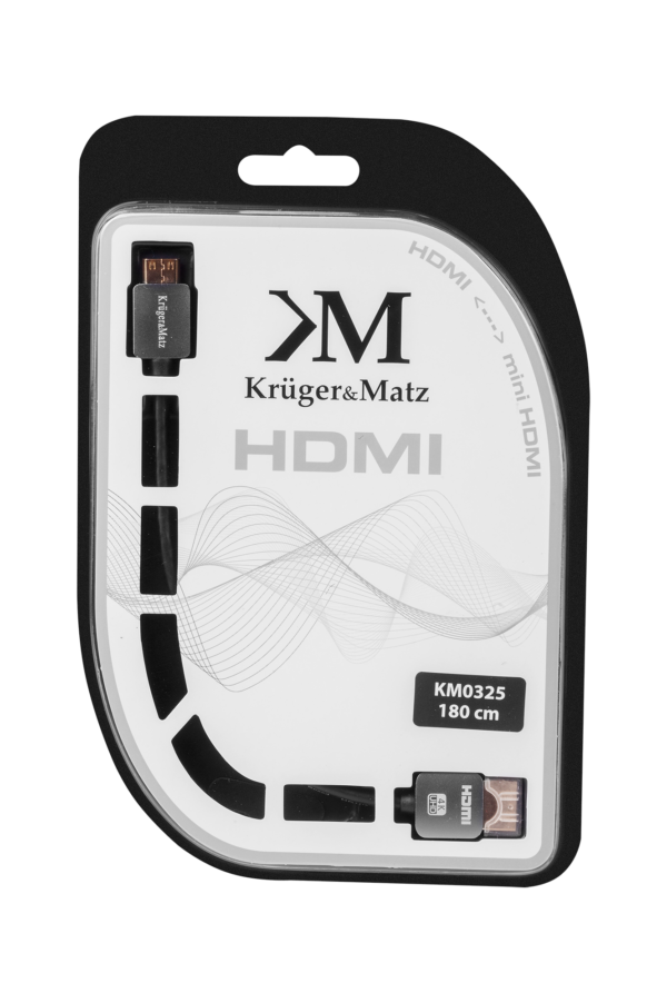 Kabel HDMI Kruger&Matz 180cm - Wysoka jakość, trwały - obrazek 3