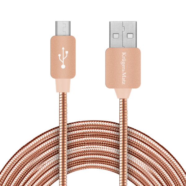 Kabel USB - Micro USB 1m Kruger&Matz KM0360 - obrazek 2
