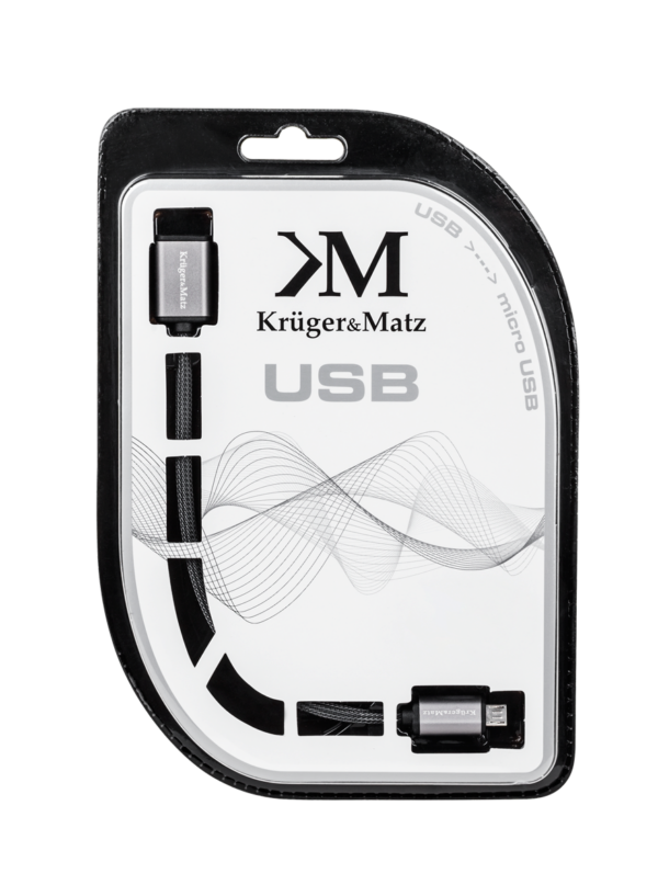 Kabel USB-micro USB gniazdo-wtyk 1m przedłużacz - obrazek 2