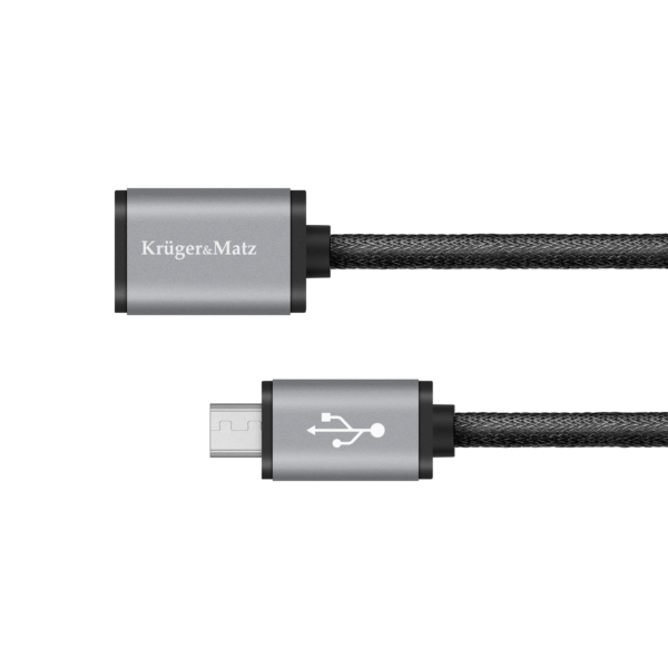 Kabel USB-micro USB gniazdo-wtyk 1m przedłużacz