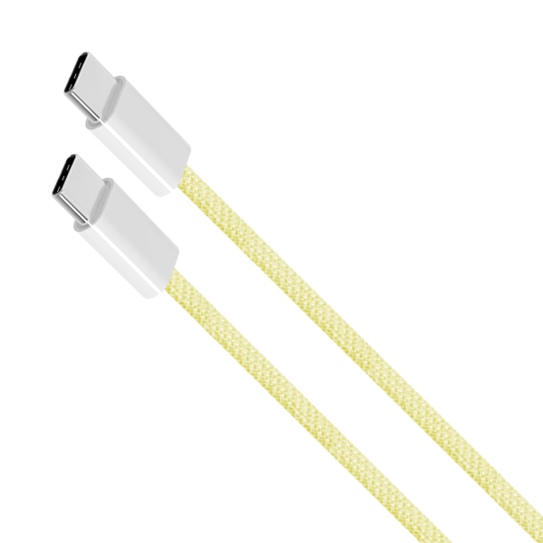 Kabel USB typu C - USB typu C 60 W 1,5 m żółty Kruger&Matz Basic - obrazek 3