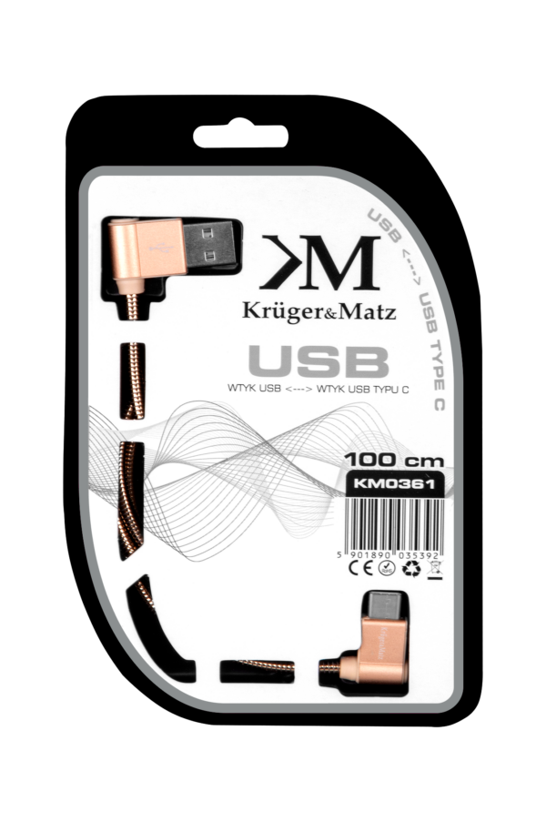 Kabel USB Kruger&Matz 100 cm - obrazek 3