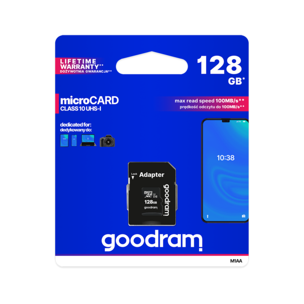 Goodram karta pamięci microSD 128 GB Class 10 UHS-I Adapter SD