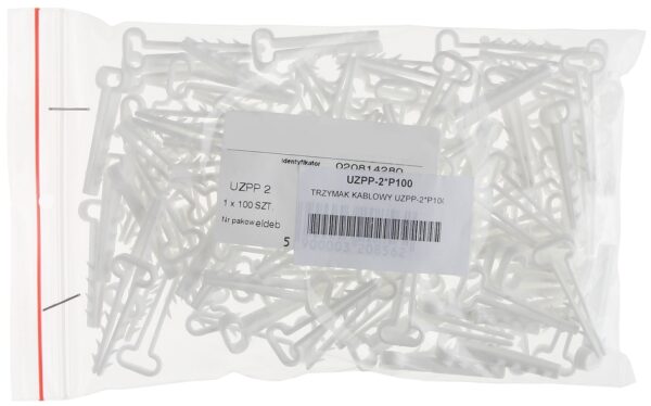MUROWY TRZYMAK KABLA PŁASKIEGO 4,5 x 11mm 100szt.