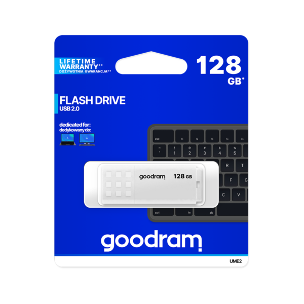 Pendrive Goodram USB 2.0 128GB biały