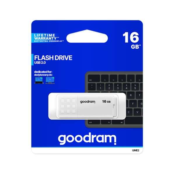 Pendrive Goodram 16 GB USB 2.0 biały