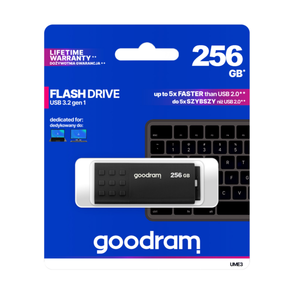 Pendrive Goodram USB 3.2 256GB czarny