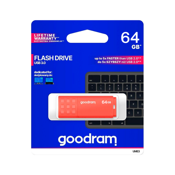 Pendrive Goodram 64 GB USB 3.0 UME3 pomarańczowy