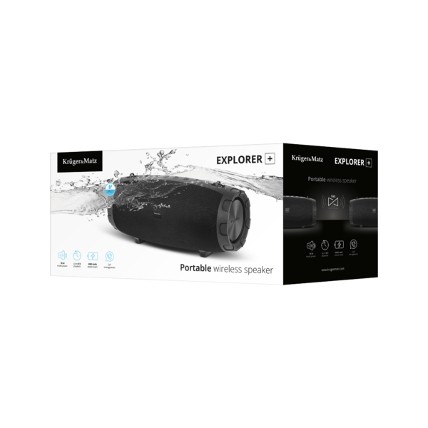 Przenośny głośnik Bluetooth 5.0 Kruger&Matz Explorer+ TWS i IPX7 AUX USB - obrazek 7