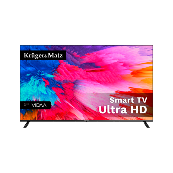Telewizor 65'' Kruger&Matz UHD SMART TV VIDAA HDR10 USB DVB-T2 H.265 WIFI