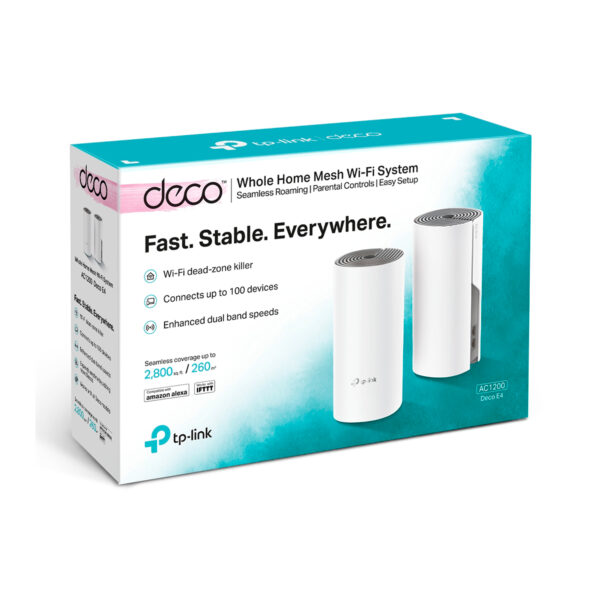 Domowy system Wi-Fi Mesh AC1200 TP-LINK DECO E4 - obrazek 5