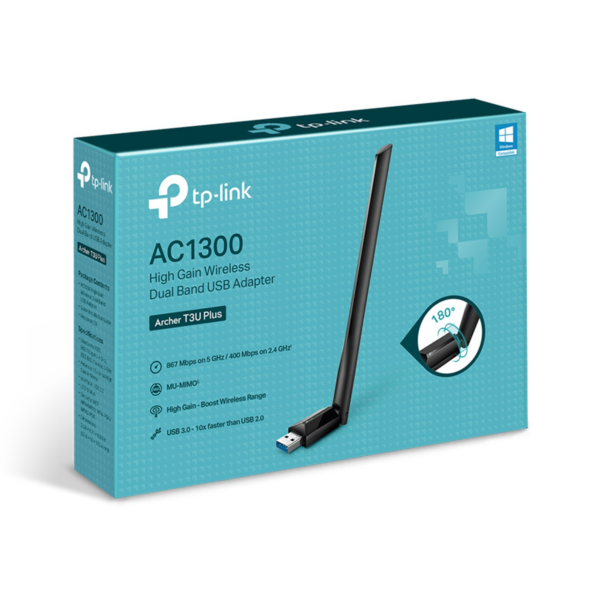 Karta sieciowa TP-LINK AC1300 TL-ARCHER T3U PLUS - obrazek 3