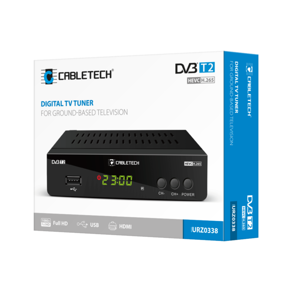 Dekoder Tuner TV naziemnej DVB-T2 Full HD H.265 HEVC USB HDMI - obrazek 5