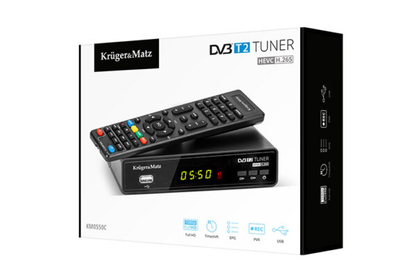 Tuner DVB-T2 H.265 HEVC Kruger&Matz - obrazek 13