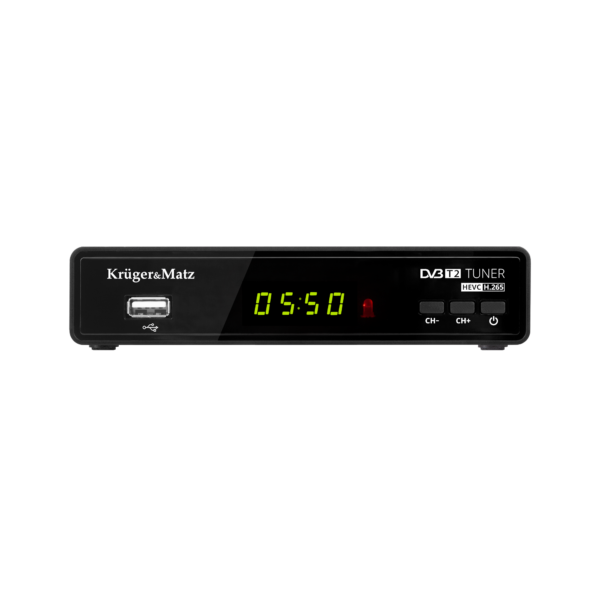 Tuner DVB-T2 KrugerMatz H.265 HEVC dekoder KM0550A - obrazek 2