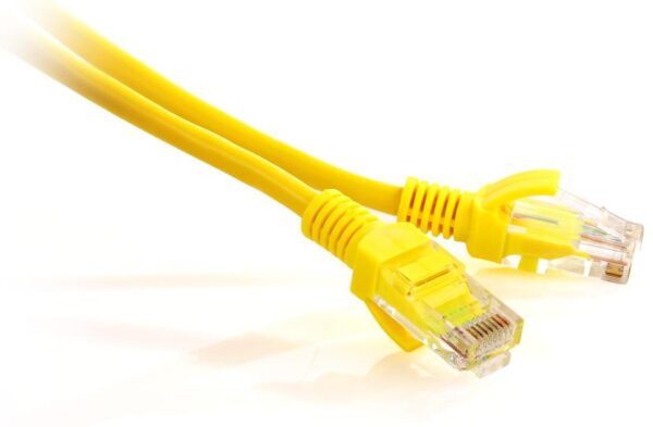 PATCHCORD GETFORT KAT.5E UTP 0.5M ŻÓŁTY