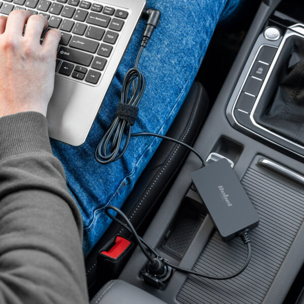 Ładowarka samochodowa do laptopa zasilacz 65W 12v 24V 8 końcówek Rebel - obrazek 5