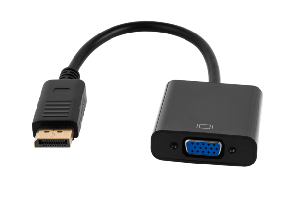 Złącze adapter wtyk DISPLAYPORT - gniazdo VGA Cabletech