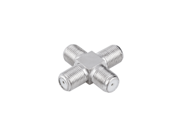 Złącze czwórnik "F" 4GN metal