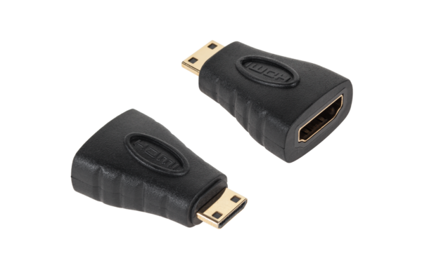 Złącze HDMI gniazdo-wtyk mini HDMI pozłacany