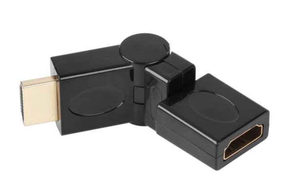 Złącze HDMI gniazdo-wtyk z możliwością rotacji - obrazek 2